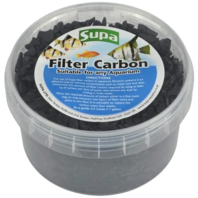Image of Supa Filter Carbon 500ml, Suitable for Aquariums/Fish Tanks And Koi Fish Pond Filters, Improves water clarity by removing contaminants