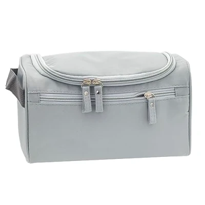Image of ONEGenug Toiletry Bag Travel Men &amp; Women Cosmetic for Hanging Wash Boys and Girls, gray