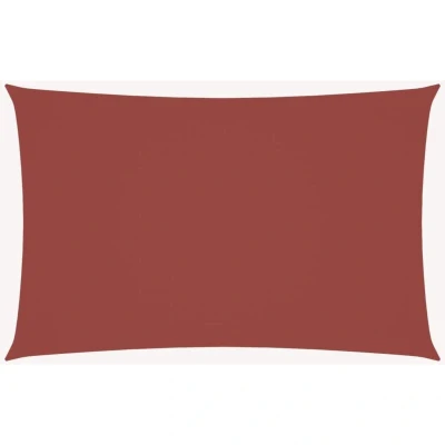 Image of vidaXL Sunshade Sail Oxford Fabric Rectangular 5x7 m Terracotta