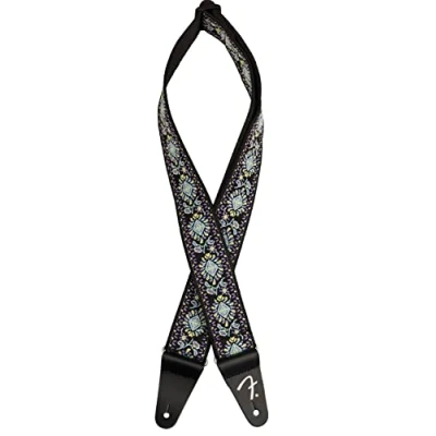 Image of Fender Pasadena Woven Guitar Strap BLUE LOTUS