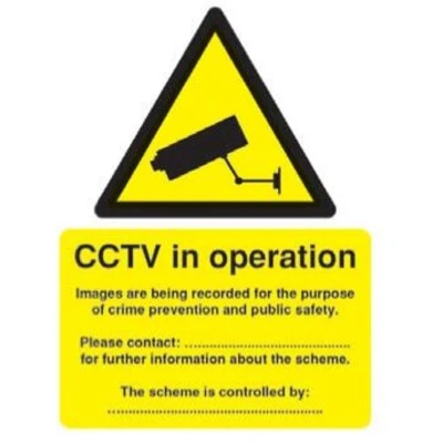 Image of Sitesafe DPA Compliant CCTV 210 x 148mm Rigid
