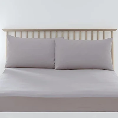 Image of Drift Home Sheets Eco Friendly Pair of Housewife Pillowcases 50 x 75cm in Amethyst