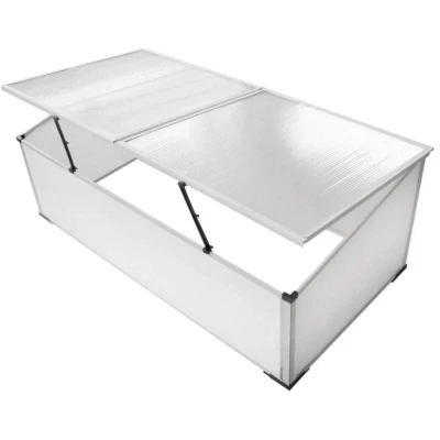 Image of vidaXL Cold Frame 2 Lids 110x55x41 cm