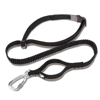Image of Truelove Bungee Dog Lead Hands Free Leash Adjustable Elastic Shock Absorbing Long Cord TLL2271(L, Black)