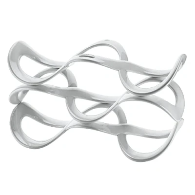Image of Guzzini 17010011 Cuvée Bottle Rack, SMMA, White/Brown