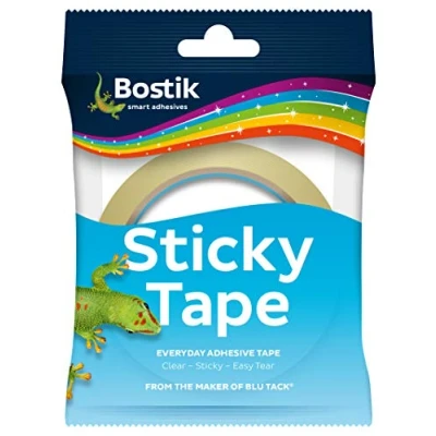 Image of 12 x Bostik Sticky Tape Single Easy Tear 24mm 50m
