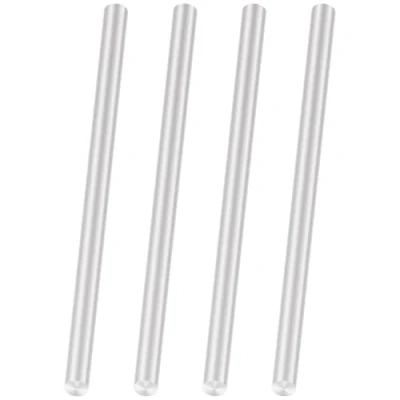 Image of LAVMHAB 6063 Aluminum Round Rod 6mm x 150mm, Solid Shaft Rods Bar for DIY Crafts Models (4pcs)