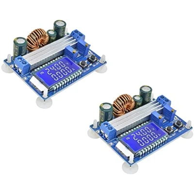 Image of 2pcs 35W DC 5.5 30V to 0.5 LCD Display Step Up Down Buck Boost Converter