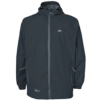 Image of Trespass Adults Unisex Qikpac Packaway Waterproof Jacket (M) (Flint)