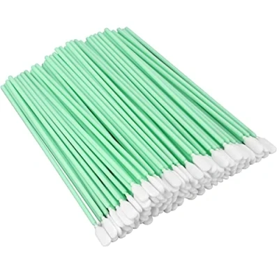 Image of INCHOO 100pc 6.3&quot; Double Layer Polyester Cleaning Swab Sticks for Solvent Format Inkjet Printer Roland Optical Equipment