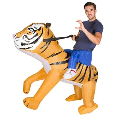 Image of Bodysocks® Inflatable Tiger Costume (Adult)