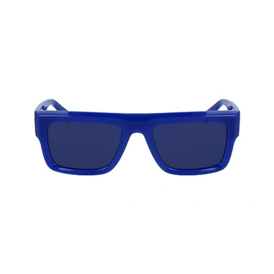 Image of Sunglasses Calvin klein Ckj23642s col. 400 Unisex Squadrata Blu