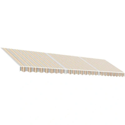 Image of vidaXL Replacement Fabric for Awning Multicolour Stripe 6x3 m