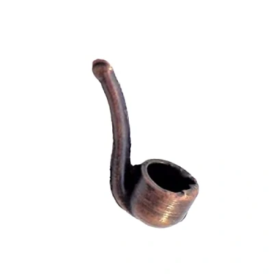 Image of Melody Jane Dolls House Aged Smoking Pipe Miniature Old Fashioned Pub Den Accessory