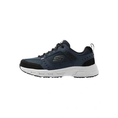 Image of Skechers OAK Canyon Trainers, Men&#039;s, Size: 10, Navy/black Leather and textile