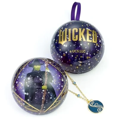 Image of WICKED Elphaba Gift Bauble with Shiz Necklace Inside