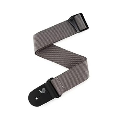Image of D&#039;Addario Accessories Guitar Strap Electric Strap, Acoustic &amp; Bass Classic Tweed Grey
