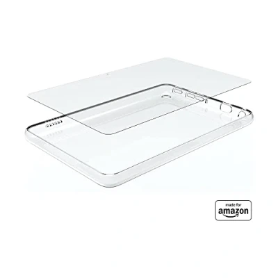 Image of All New Made for Amazon Clear Case &amp; Glass Screen Protector, Fire HD 8 Tablet (2022 Release)