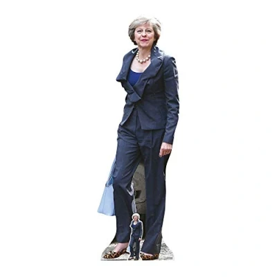 Image of STAR CUTOUTS Famous Politician Lifesize Cardboard Cutout, Theresa May, 170 x 56 cm