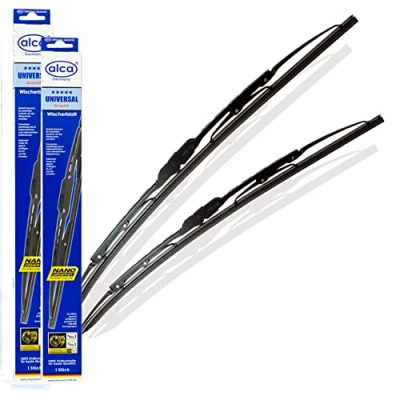Image of Alca Germany Universal Windscreen Wiper Blades 22&quot;22&quot; AU2222H Fits Peugeot 206 2001 2006