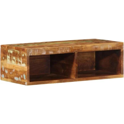 Image of vidaXL Wall mounted TV Cabinet 60x30x19 cm Solid Wood Reclaimed