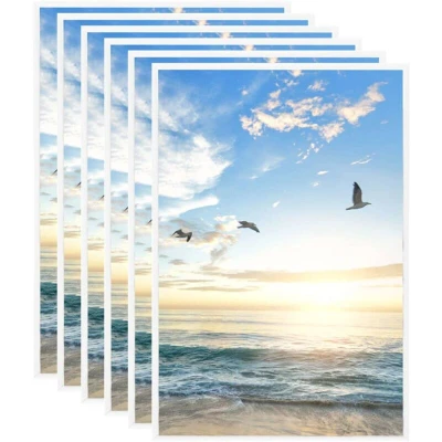 Image of vidaXL Photo Frames Collage 5pcs for Table White 21x29.7cm MDF