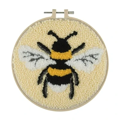 Image of Trimits Punch Needle Hoop Kit, 20.3cm (8in), Bee