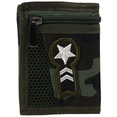 Image of RED X Mens Camouflage/Camo Canvas Wallet Cream Star