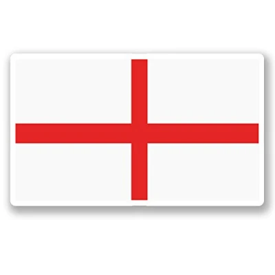 Image of 2 x 10cm England Flag Vinyl Sticker iPad Laptop Car Travel Luggage Tag #5314 (10cm Wide 6cm Tall)