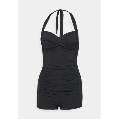 Image of Seafolly Collective Boyleg ONE Piece Swimsuit, Women&#039;s, Size: 8, Black