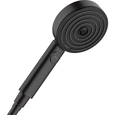 Image of Hansgrohe Hand Shower Pulsify Select S, Head 105 mm with 3 Sprays (Activation) Incl. PowderRain, Matt White, 24100700