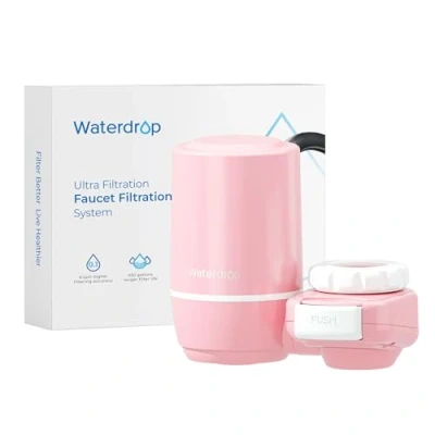 Image of Waterdrop Water Filter Tap for Skin Care, Tap, with Ultra Filtration System, NSF Certified Reduces Chlorine 𝐎𝐧𝐥𝐲 𝐅𝐢𝐭 𝐒𝐭𝐚𝐧𝐝𝐚𝐫𝐝 𝐅𝐚𝐮𝐜𝐞𝐭𝐬