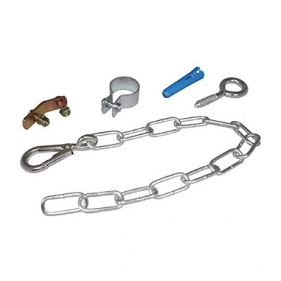 Image of GAS COOKER STABILITY SAFETY CHAIN KIT WITH FITTINGS AND BRACKET