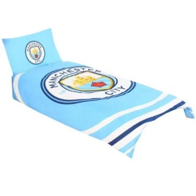 Image of Manchester City F.C. Single Duvet Set PL Official Merchandise