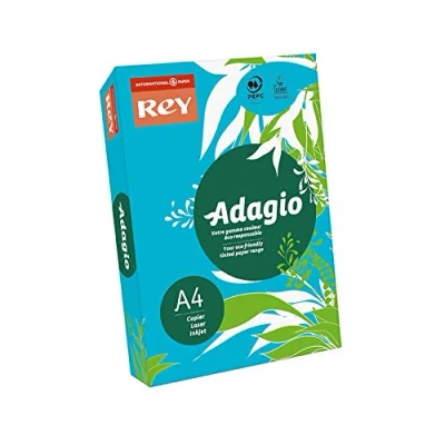 Image of Rey Adagio A4 80gsm Deep Blue Paper 1 Ream (500 Sheets)