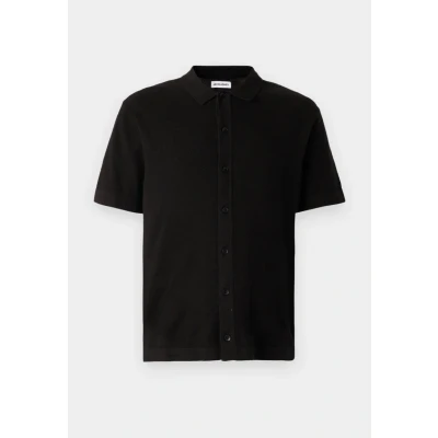 Image of Only &amp; Sons Onskari LIFE RLX Resort SS Plizze Shirt Shirt, Men&#039;s, Size: Small, Black