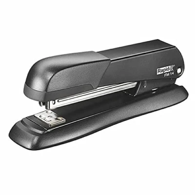 Image of Rapid FM14 Full Strip Stapler, 25 Sheet Capacity, Stapling, Tacking and Pinning, Ergonomic Design, Metal Body, Black, 5000282