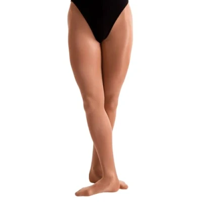 Image of Silky Dance Intermediate Shimmer Footed Tights Toast Size 3XL 4XL