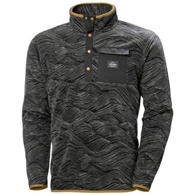 Image of Helly Hansen Mens Maridalen Fleece Ebony Wave, 2XL