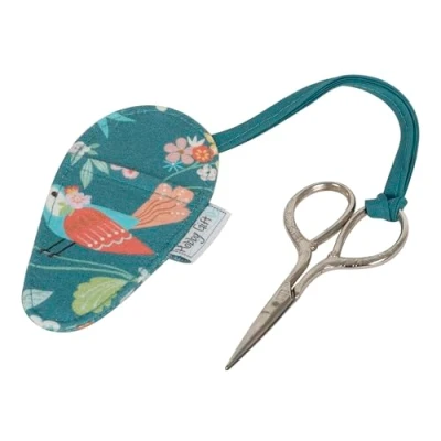 Image of Hobby Gift Embroidery Scissors Vintage in Case 5.5 x 11cm Aviary