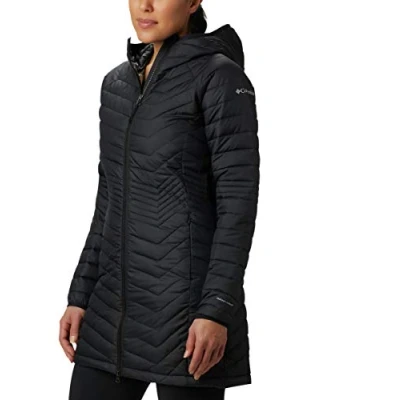 Image of Columbia Women&#039;s Powder Lite Mid Jacket, Puffer Black, Size XS