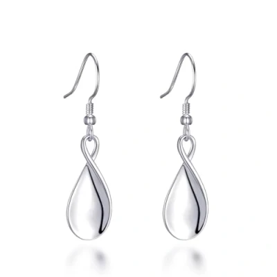 Image of Philip Jones Sterling Silver Infinity Curve Earrings