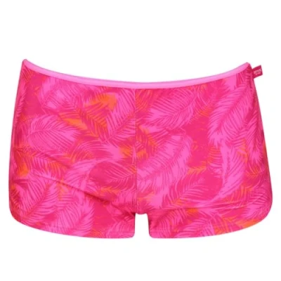 Image of Regatta Womens Aceana Bikini Shorts Pink Fusion Palm XXL