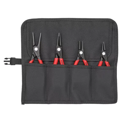 Image of Knipex Precision Circlip Pliers Set in Roll, 4 Piece KPX001957