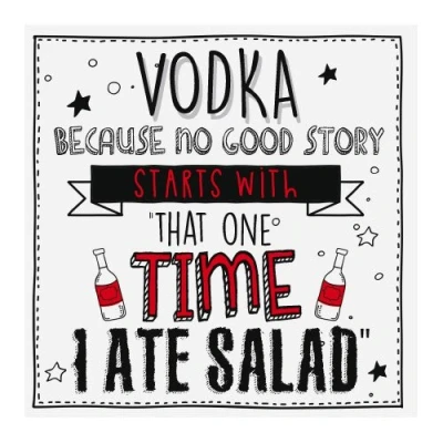 Image of Vodka, Open, Greetings Card, 163x163mm