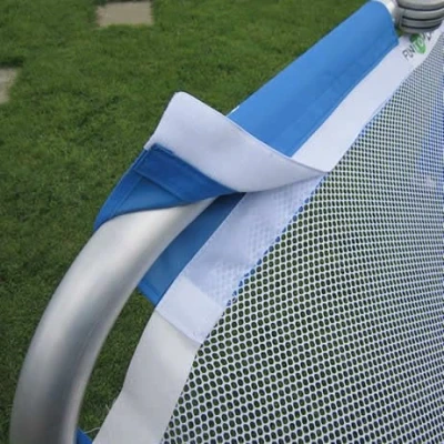 Image of Samba Mesh Football Net Spare White Netting for 5x3ft Aluminium Folding Goal Velcro Fastening Around Frame