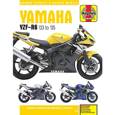 Image of Yamaha YZF R6 Haynes Repair Manual (03 05) (Paperback)