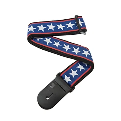 Image of D&#039;Addario Accessories Guitar Strap Accessories, Woven Stars &amp; Stripes