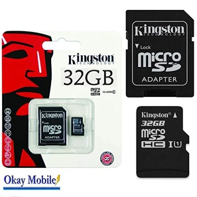 Image of Original Kingston 32GB Micro SD Memory Card/TransFlash/Micro SDHC Card for Huawei Y635