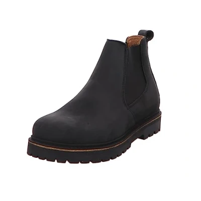 Image of Highwood Slip On Mid Natural Leather Unisex Chelsea Boots